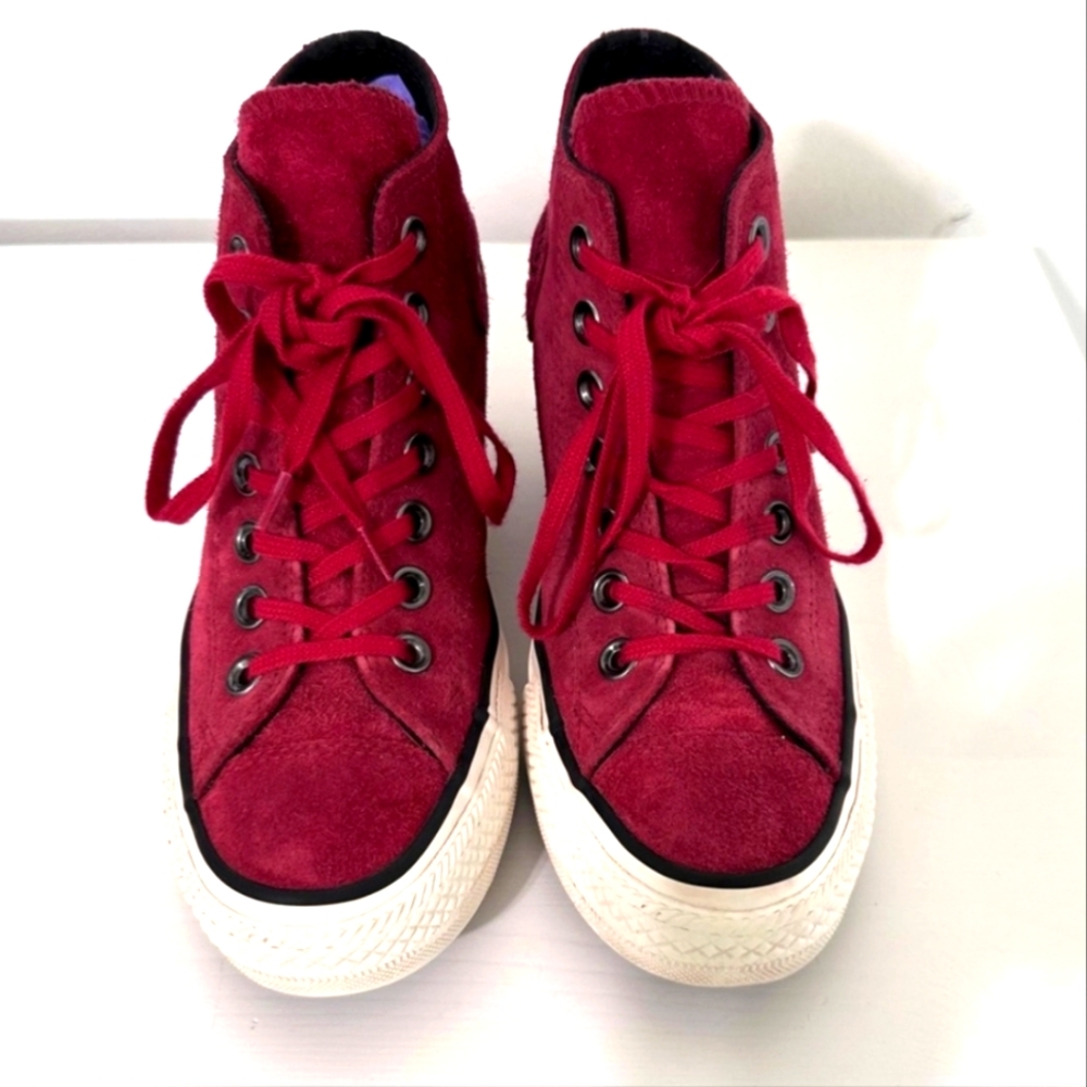 Converse Chuck Taylor Womens Dahila Lux Mid Hidden Platform Wedge - Picture 5 of 9